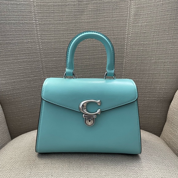 Coach Sammy Top Handle Bag 21 in colour Faded Blue NWT - Picture 2 of 16